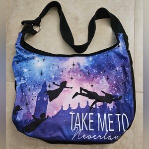 Disney Peter Pan "Take Me To Neverland" Hobo Cloth Bag/Purse